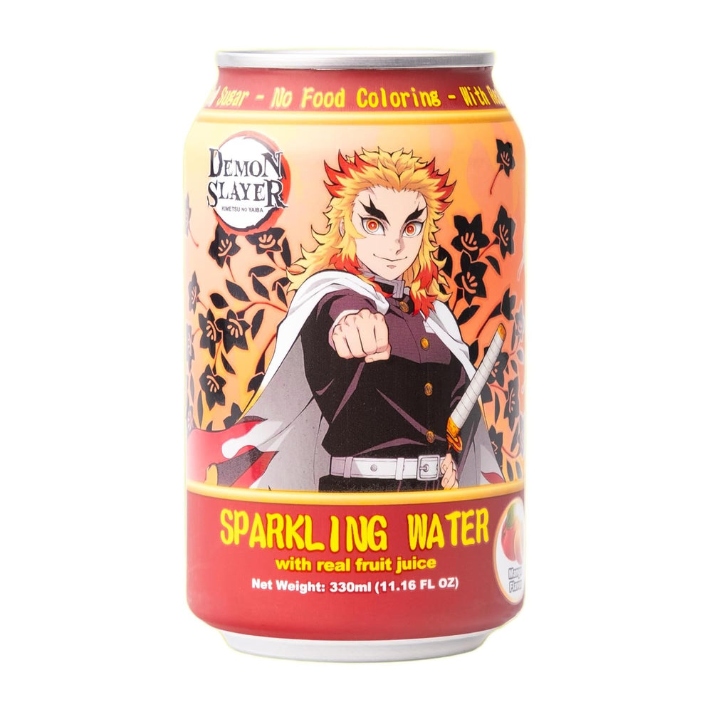 Demon Slayer Mango Sparkling Water – 11.16 fl oz (330 ml) Cans – Kyojuro Rengoku Collectible Anime Drink (1 Can) (ONLINE ORDER ONLY)