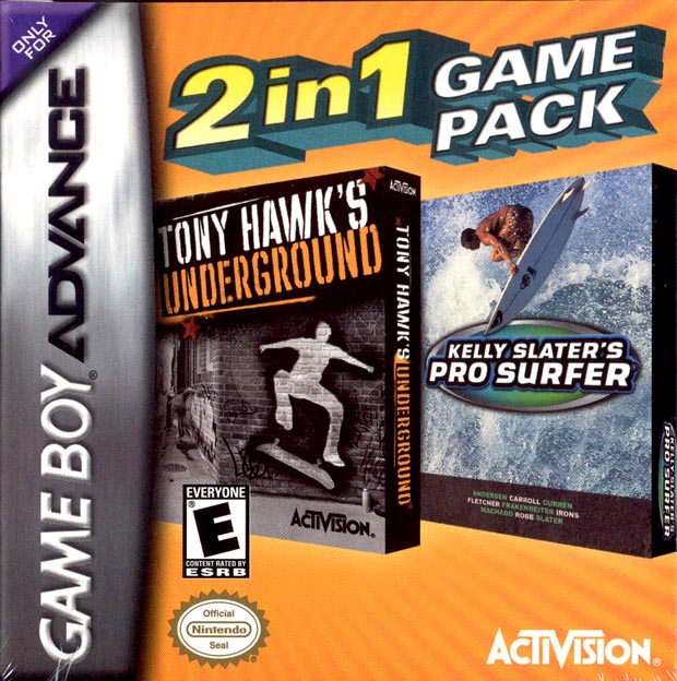 2 In 1 Game Pack: Tony Hawk's Underground / Kelly Slater's Pro Surfer (Gameboy Advance) (Online Only)