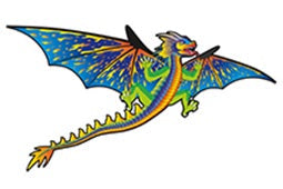 76 Inch Wide SuperSize 3-D Dragon Ripstop Nylon Dragon Kite (ONLINE ORDER ONLY)