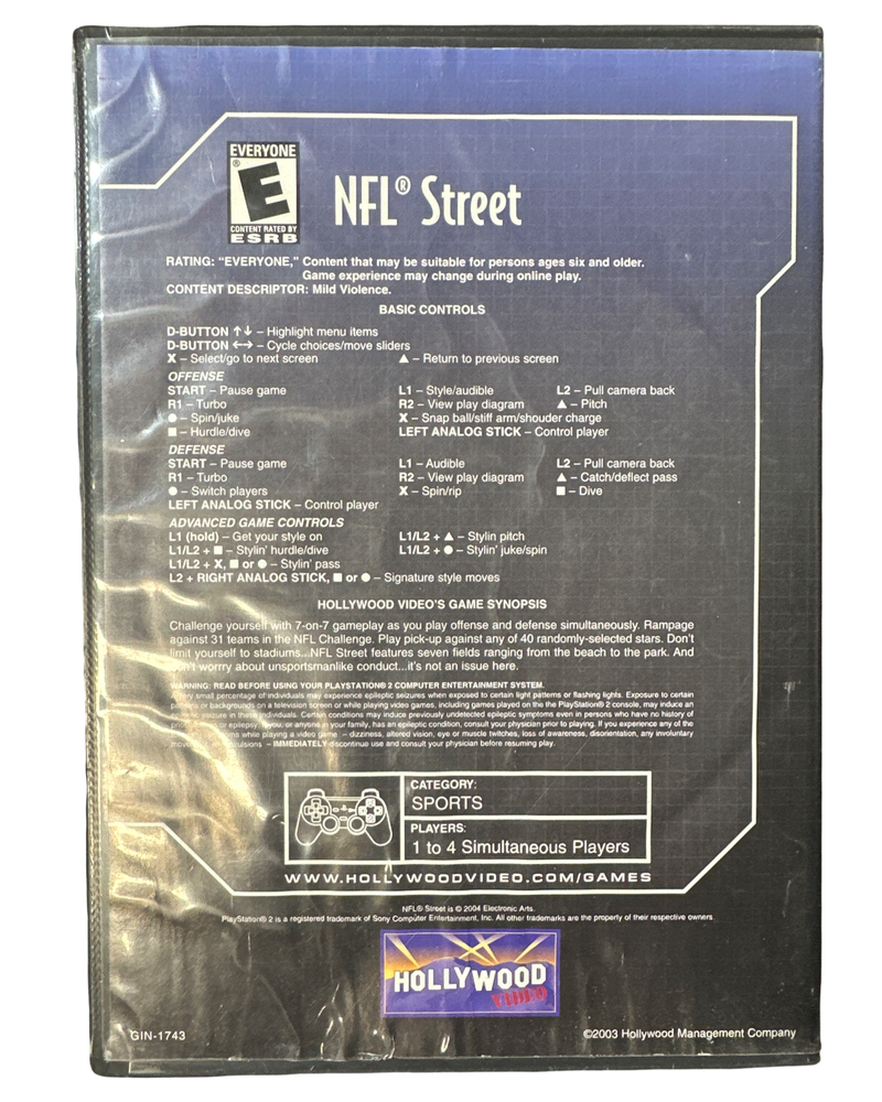 NFL Street - Playstation 2
