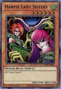 Harpie Lady Sisters (Green) [LDS2-EN065] Ultra Rare (ONLINE ORDER ONLY)