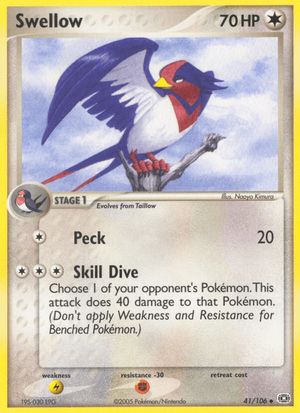 Swellow (41/106) [EX: Emerald] (Online Only)