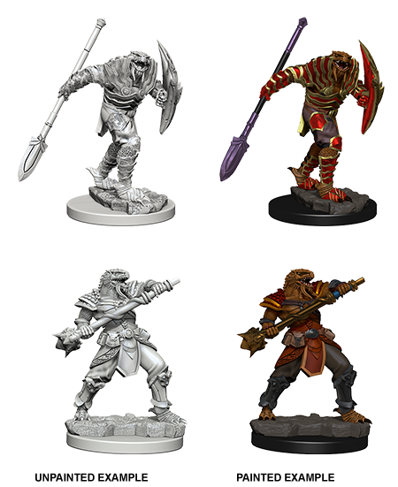 D&D: Nolzur's Marvelous Miniatures - Dragonborn Male Fighter w/ Spear (ONLINE ORDER ONLY)