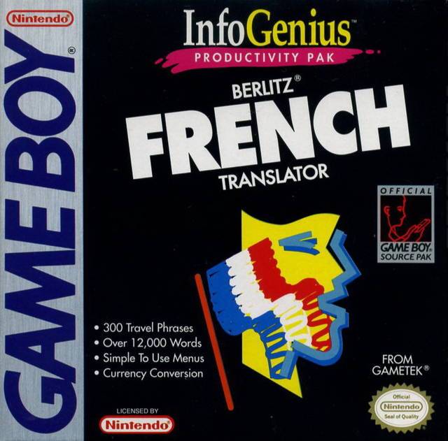 Infogenius Productivity Pack Berlitz French Translator (Gameboy) (ONLINE ORDER ONLY)