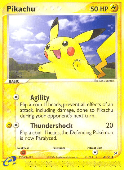 Pikachu (43/95) [EX: Team Magma vs Team Aqua] (Online Only)