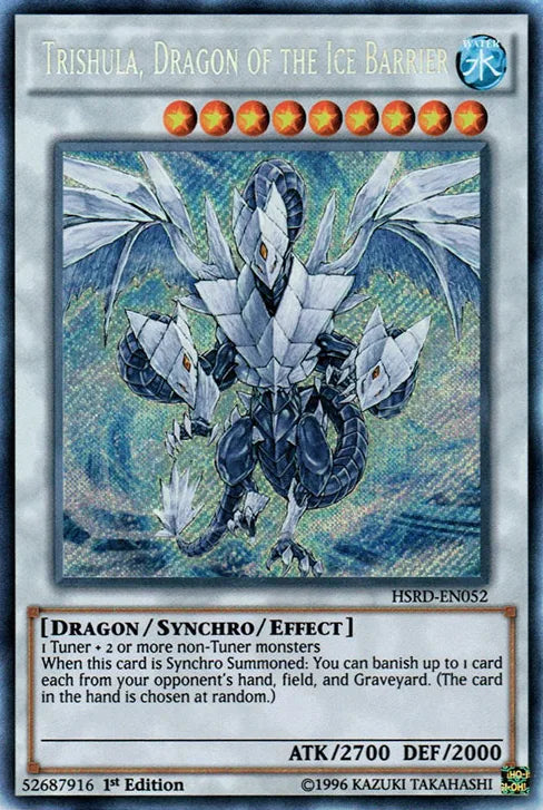 Trishula, Dragon of the Ice Barrier [HSRD-EN052] Secret Rare