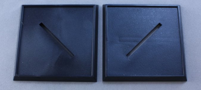 Bones Bases: 40mm Square Plastic Base (10)