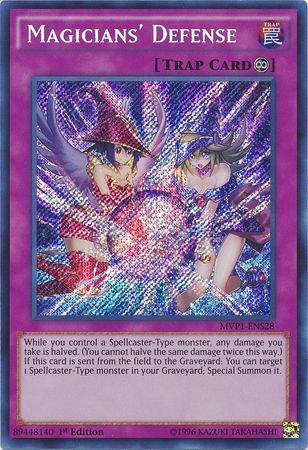 Magicians' Defense [MVP1-ENS28] Secret Rare (ONLINE ORDER ONLY)