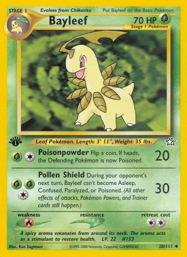 Bayleef (28/111) [Neo Genesis 1st Edition] (Online Only)