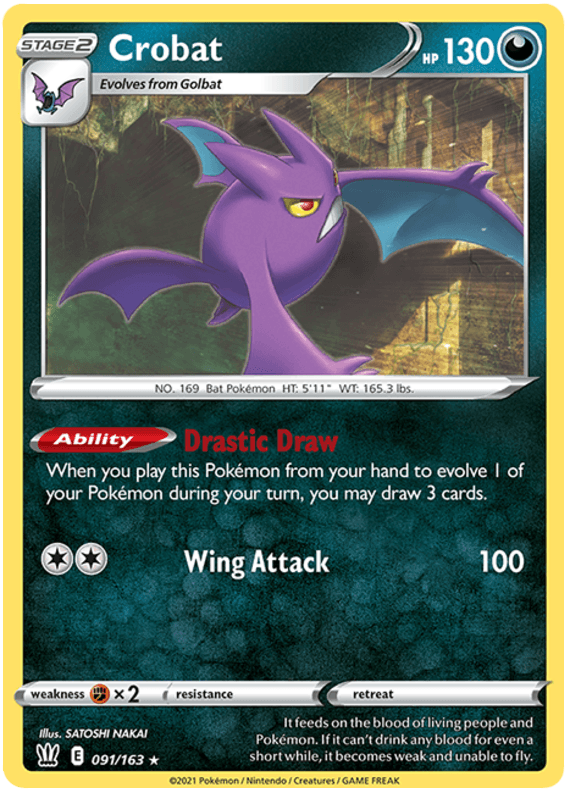 Crobat (091/163) [Sword & Shield: Battle Styles] (Online Only)