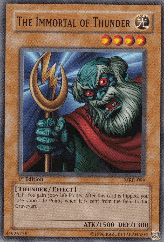 The Immortal of Thunder [MRD-099] Common (ONLINE ORDER ONLY)