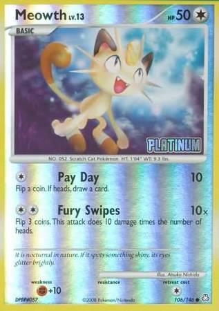 Meowth (106/146) [Burger King Promos: 2009 Collection] (Online Only)