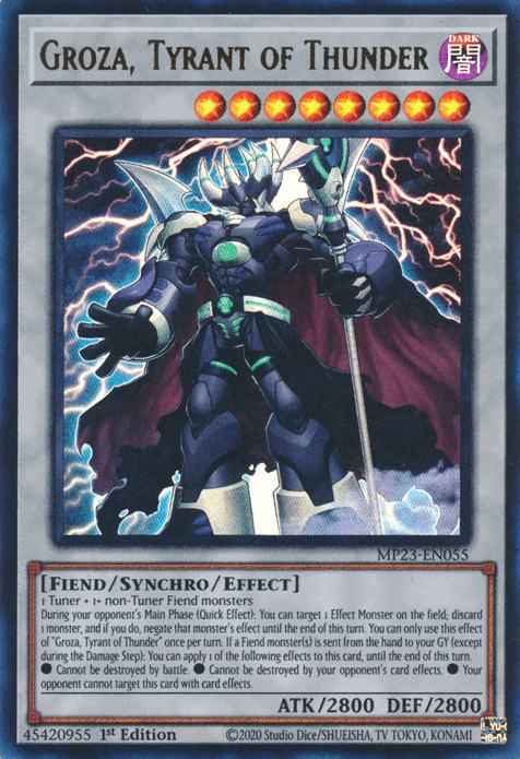 Groza, Tyrant of Thunder [MP23-EN055] Ultra Rare (ONLINE ORDER ONLY)