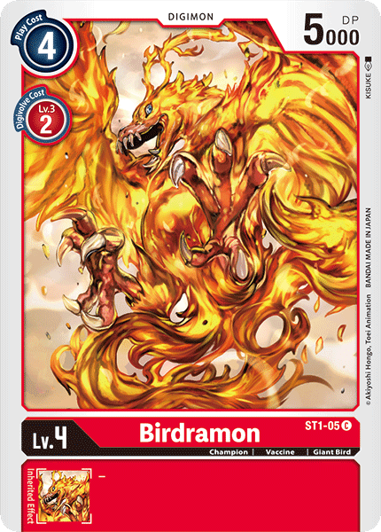 Birdramon [ST1-05] [Starter Deck: Gaia Red] (ONLINE ORDER ONLY)