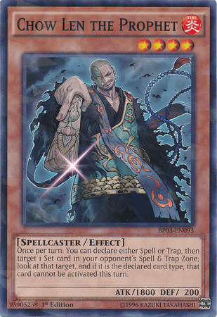 Chow Len the Prophet [BP03-EN093] Shatterfoil Rare (ONLINE ORDER ONLY)