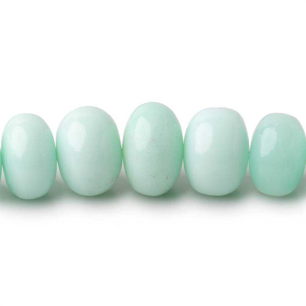 7-11mm Pale Chrysoprase Plain Rondelle Beads 18 inch 78 pieces (ONLINE ORDER ONLY)