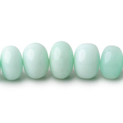 7-11mm Pale Chrysoprase Plain Rondelle Beads 18 inch 78 pieces (ONLINE ORDER ONLY)