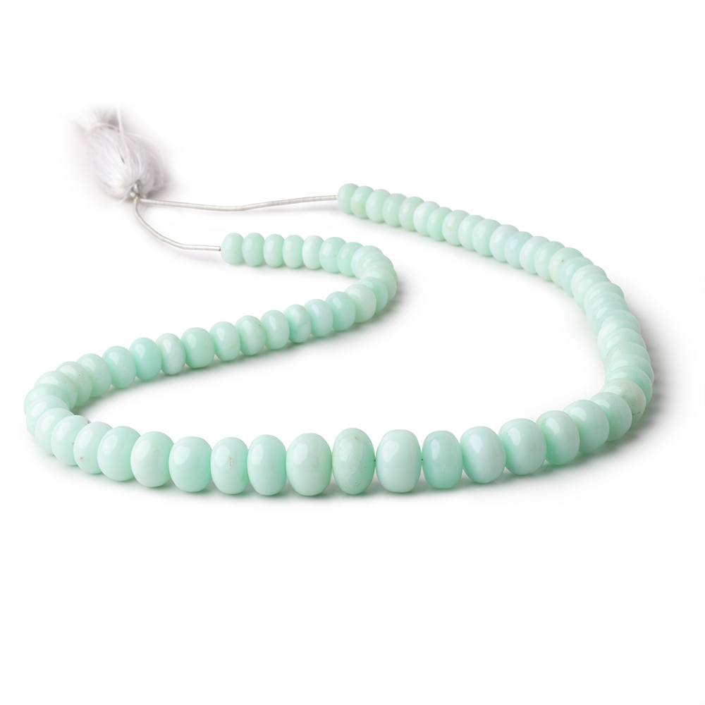 7-11mm Pale Chrysoprase Plain Rondelle Beads 18 inch 78 pieces (ONLINE ORDER ONLY)