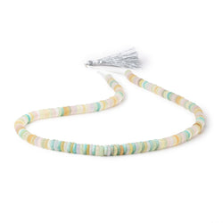 7.5-8.5mm Matte Multi Gemstone Plain Rondelle Beads 20 inch 196 pieces AA (ONLINE ORDER ONLY)