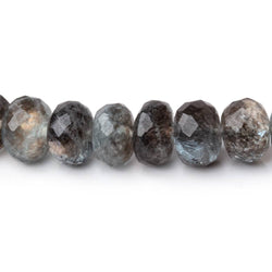 7.5-8mm Copper Moss Aquamarine Faceted Rondelle Beads 18 inch 84 pieces AAA (ONLINE ORDER ONLY)