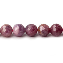 7.5-8mm Multi Color Sapphire and Ruby Faceted Round Beads 49 pieces 15.5 inch (ONLINE ORDER ONLY)