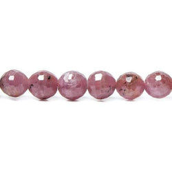 7.5-8mm Multi Color Sapphire and Ruby Faceted Round Beads 49 pieces 15.5 inch (ONLINE ORDER ONLY)