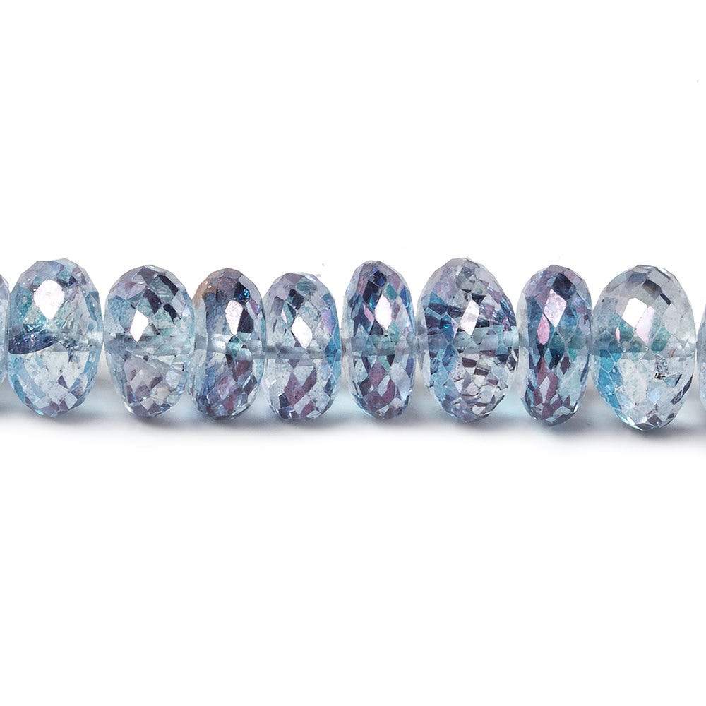 5.5mm Mystic Blue Topaz Faceted Rondelle Beads 8 inch 60 beads (ONLINE ORDER ONLY)