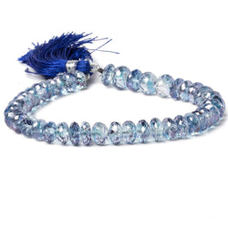 5.5mm Mystic Blue Topaz Faceted Rondelle Beads 8 inch 60 beads (ONLINE ORDER ONLY)