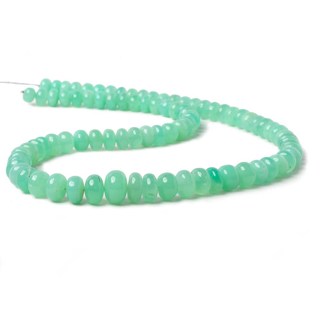 7.5-9mm Chrysoprase plain rondelle beads 20 inch 88 pieces A (ONLINE ORDER ONLY)