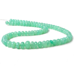 7.5-9mm Chrysoprase plain rondelle beads 20 inch 88 pieces A (ONLINE ORDER ONLY)