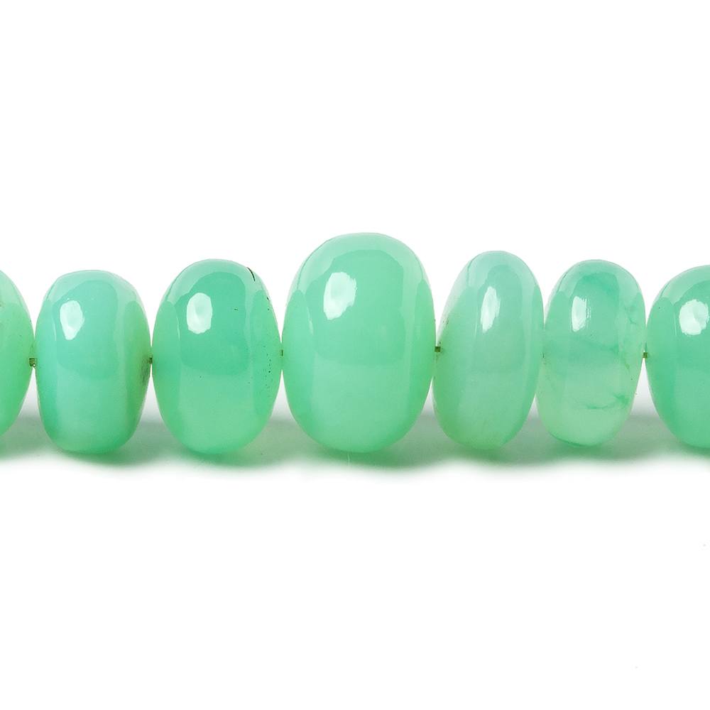 7.5-9mm Chrysoprase plain rondelle beads 20 inch 88 pieces A (ONLINE ORDER ONLY)