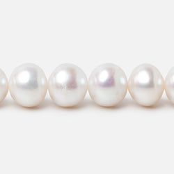 7.5-9mm Off White Chinese Akoya Saltwater Pearls 15.5 inch 48 pieces A (ONLINE ORDER ONLY)