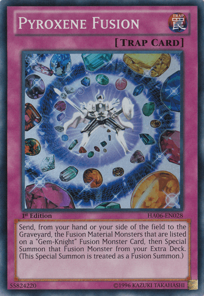 Pyroxene Fusion [HA06-EN028] Super Rare (ONLINE ORDER ONLY)