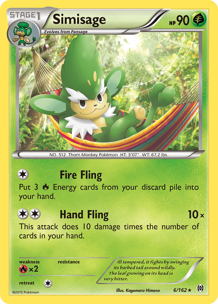 Simisage (6/162) [XY: BREAKthrough] (Online Only)