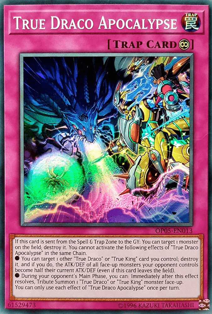 True Draco Apocalypse [OP05-EN013] Super Rare (ONLINE ORDER ONLY)