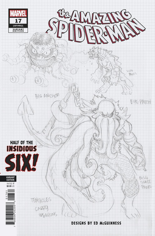 Amazing Spider-Man #17 F Ed Mcguinness Design Variant [Dwb] (01/11/2023) Marvel (ONLINE ORDER ONLY)