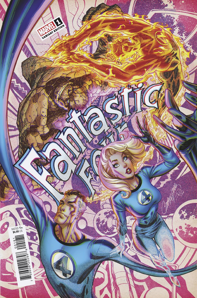Fantastic Four #1 B J Scott Campbell Retro Anniversary Variant (11/09/2022) Marvel (ONLINE ORDER ONLY)