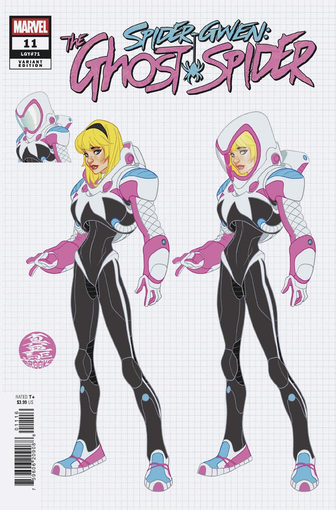 SPIDER-GWEN: THE GHOST-SPIDER #11 MARK BROOKS DESIGN VARIANT[1:10] CB  (03/05/2025) (ONLINE ORDER ONLY)