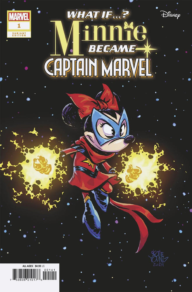 Marvel & Disney: What If...? Minnie Became Captain Marvel #1 Skottie Young Variant (Online Order Only)