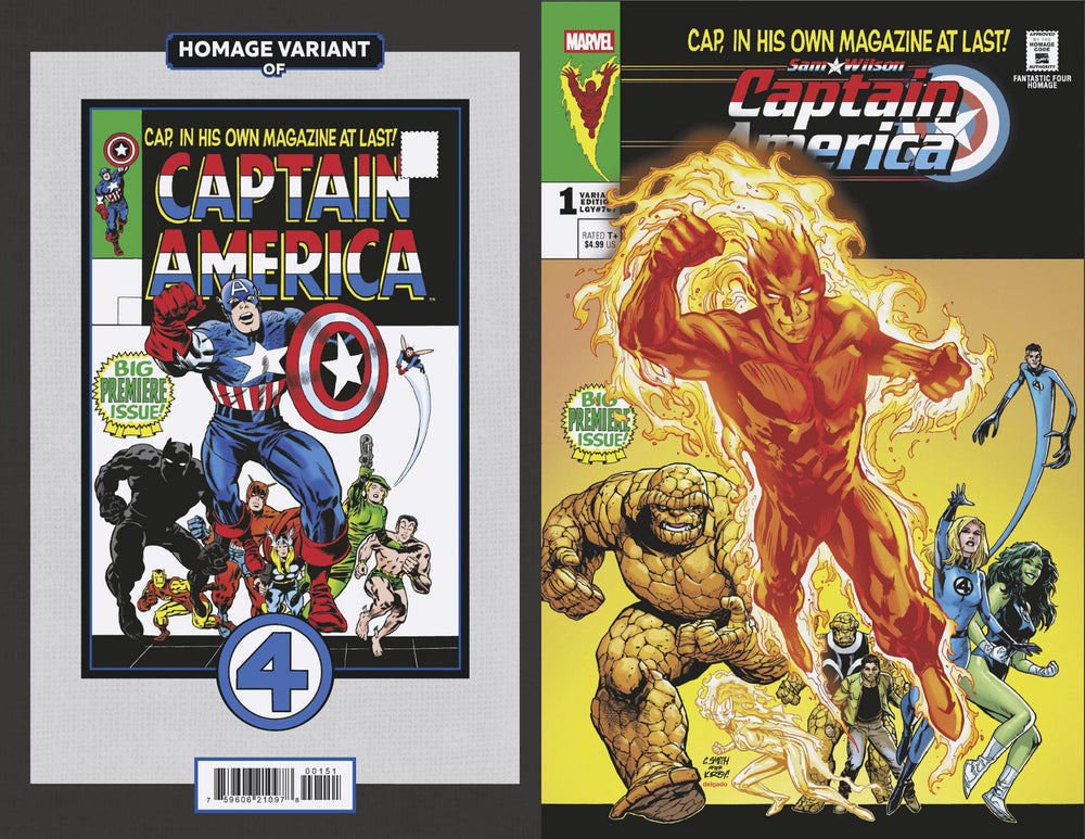 Sam Wilson, Captain America #1 Cory Smith Fantastic Four Homage Variant (Online Order Only)