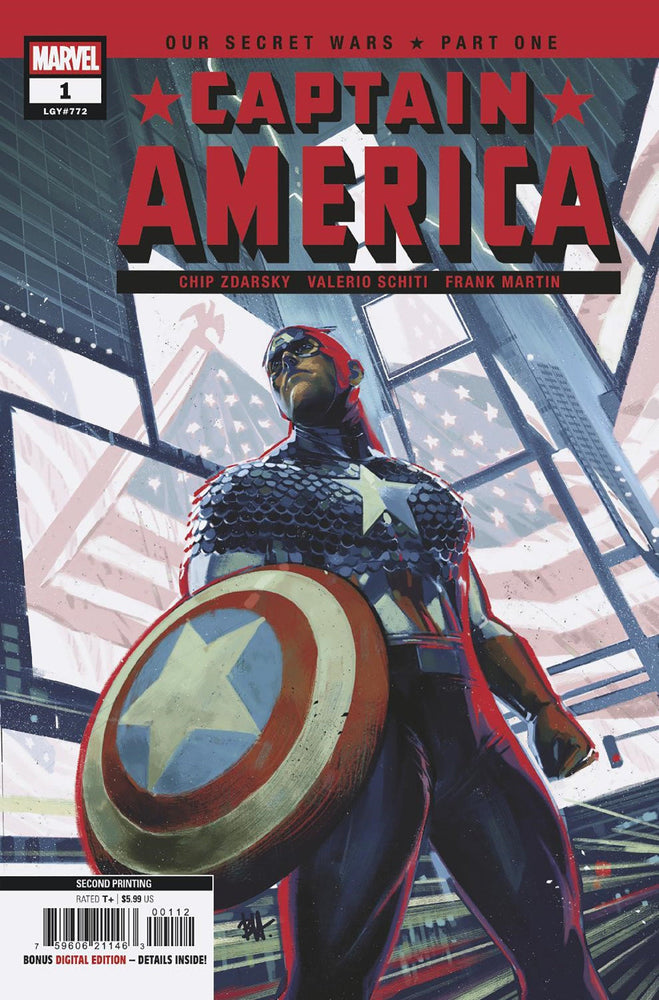 Captain America #1 Ben Harvey 2nd Print Variant (ONLINE ORDER ONLY)