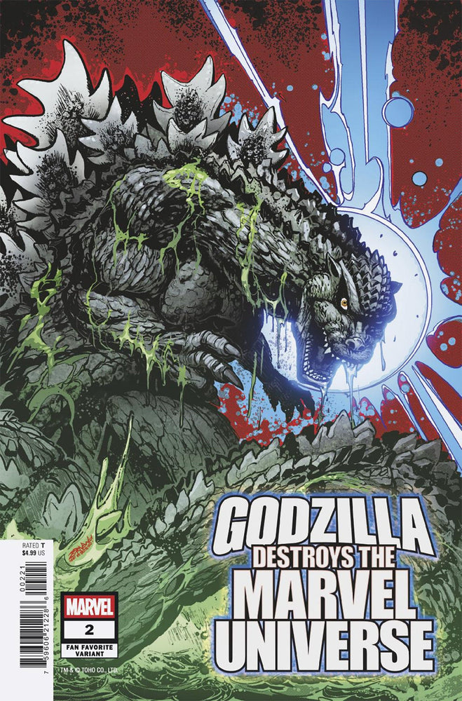 Godzilla Destroys The Marvel Universe #2 Jeff Zornow Fan Favorite Variant (ONLINE ORDER ONLY)