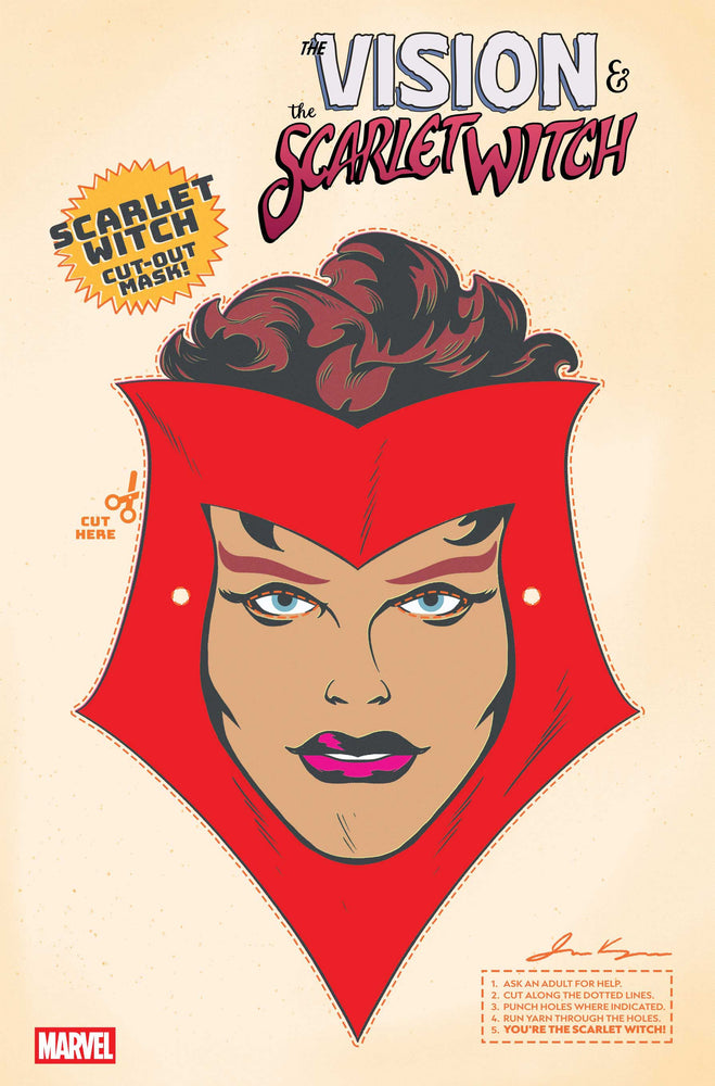 The Vision & The Scarlet Witch #5 Retro Halloween Mask Variant (ONLINE ORDER ONLY)
