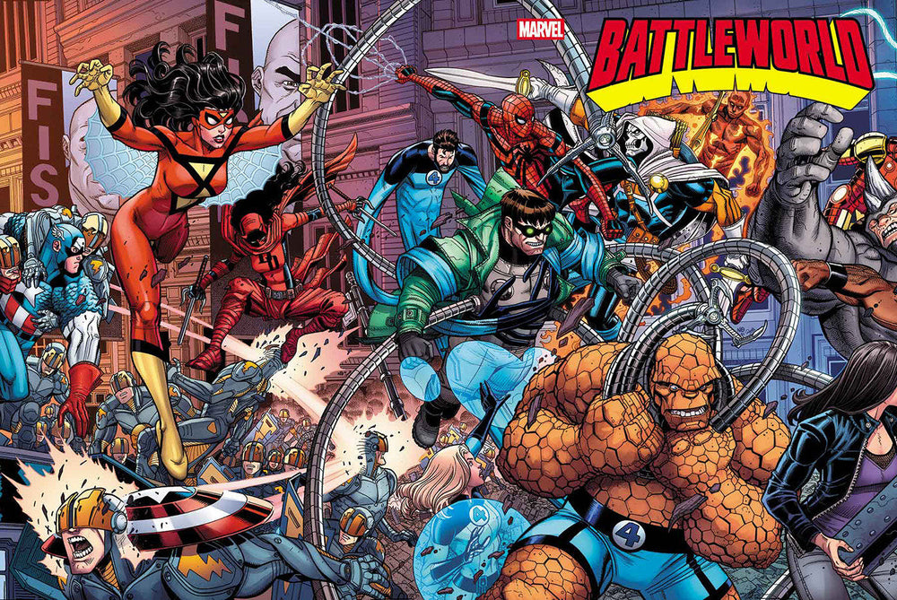 Battleworld #1 Nick Bradshaw 5 Part Wraparound Connecting Variant A (ONLINE ORDER ONLY)