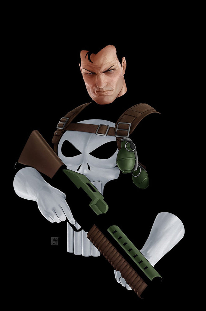 Punisher #1 John Tyler Christopher Negative Space Full Art Variant (ONLINE ORDER ONLY)