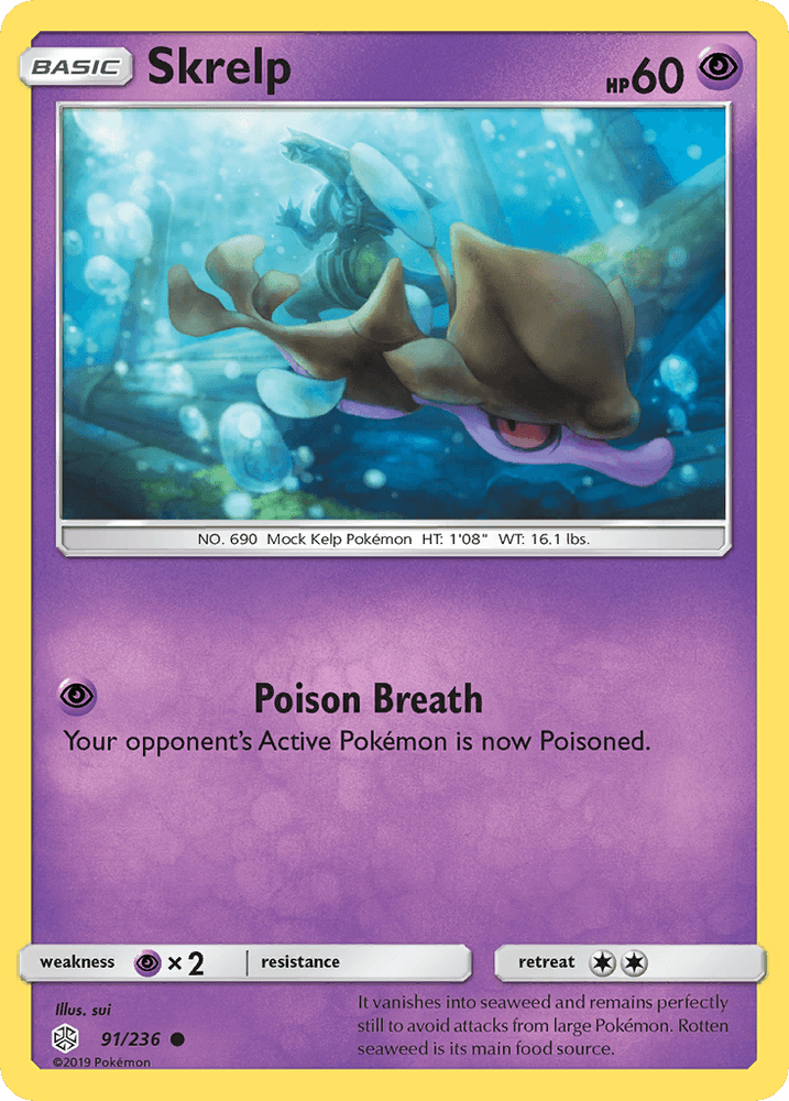 Skrelp (91/236) [Sun & Moon: Cosmic Eclipse] (Online Only)