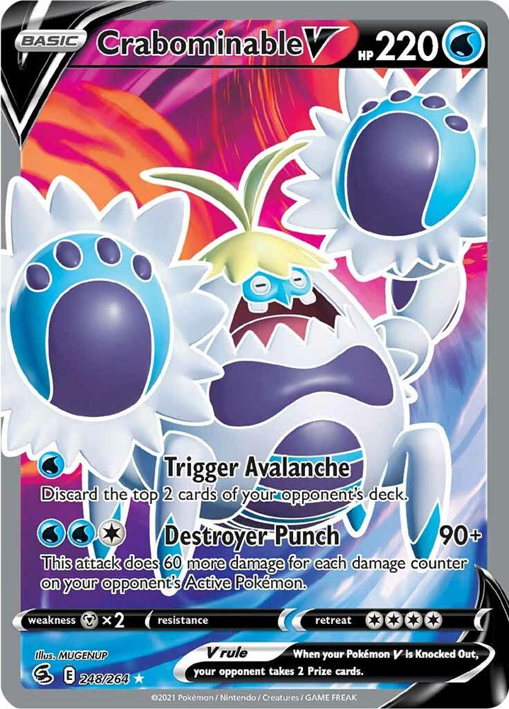 Crabominable V (248/264) [Sword & Shield: Fusion Strike] (Online Only)