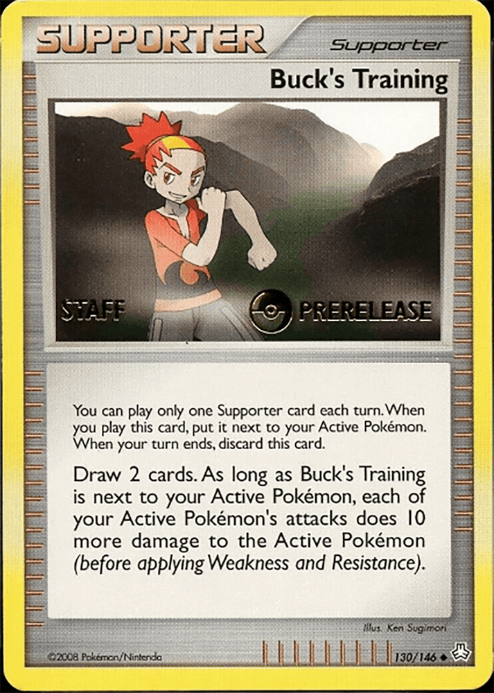 Buck's Training (130/146) (Staff Prerelease Promo) [Diamond & Pearl: Legends Awakened] (Online Only)