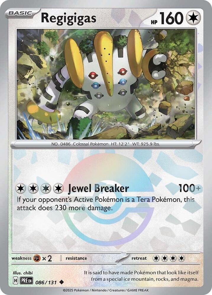 Regigigas (086/131) (Poke Ball Pattern) [Scarlet & Violet: Prismatic Evolutions] (Online Only)