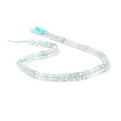 7.5mm Aquamarine Faceted Rondelle Beads 15 inch 93 pieces (ONLINE ORDER ONLY)